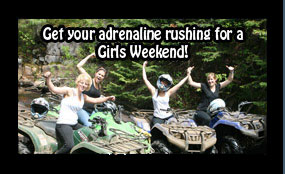 Girls Weekends Resort Packages Back Country Tours ATV Snowmobile specialists in Ontario