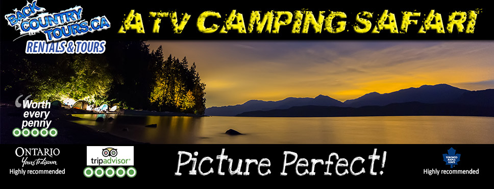 atv camping safari tours and rentals muskoka and haliburton