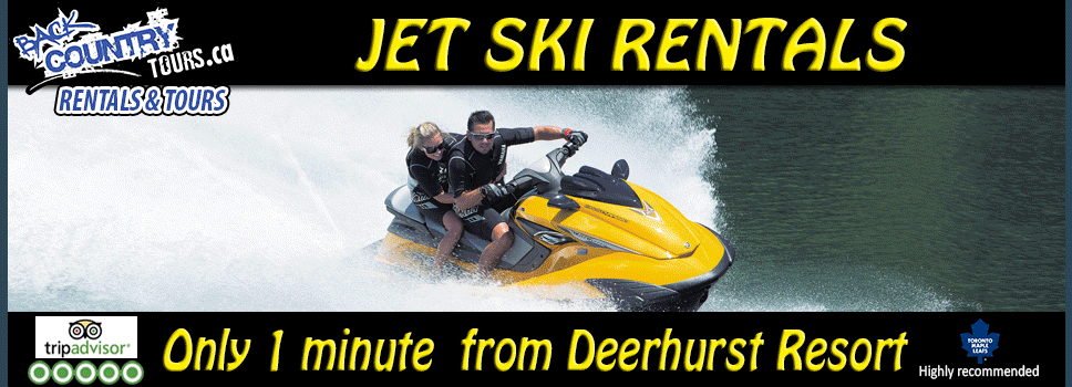 Jet Ski, Sea Doo, Wave Runner rentals Muskoka, Haliburton, Ontario, ATV, Snowmobile, Jet Ski Rentals with delivery