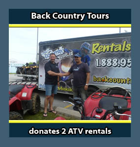 Donations by Back Country Tours ATV Snowmobile specialists in Ontario
