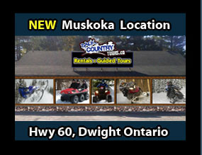 Muskoka location Back Country Tours ATV Snowmobile specialists in Ontario
