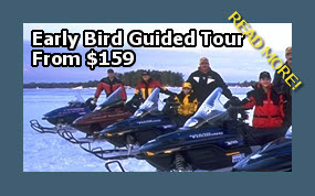 snowmobile guided tours from your accommodation in muskoka hotel, resort, motel