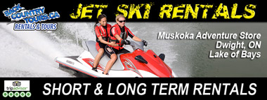 short term jet ski rentals muskoka haliburton